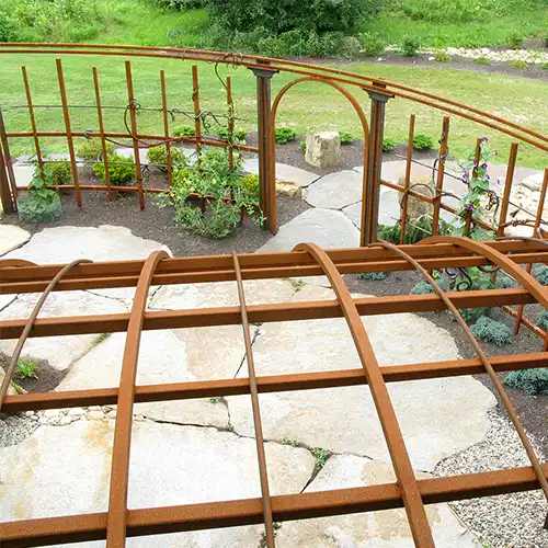 Corten Steel Pergola and Trellis System GN-PG-116 image 3