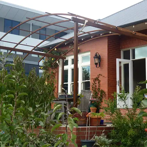 Corten Steel Pergola and Trellis System GN-PG-116 image 2