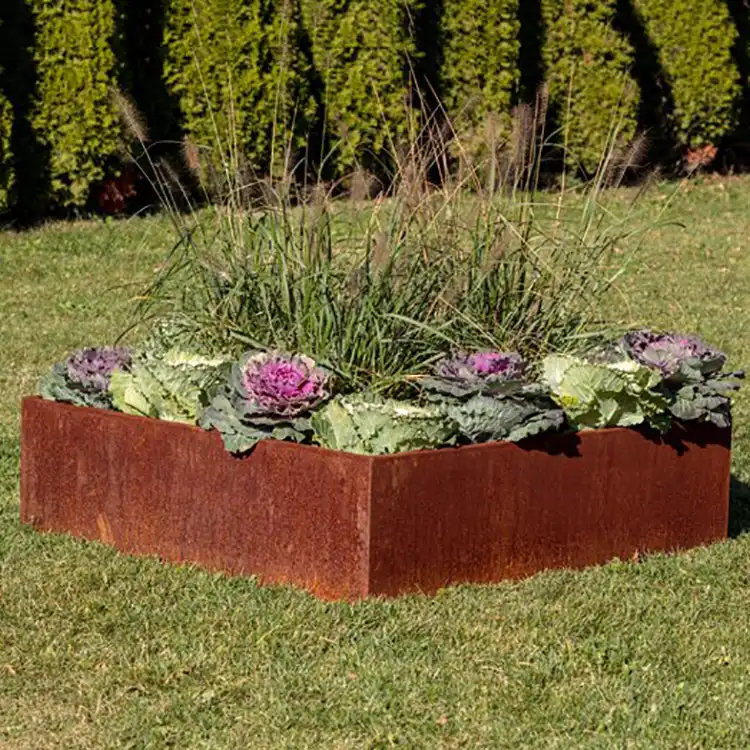 GN-PR-1033 Corten Steel Cubic Planters image 4