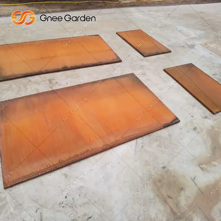 GN-PR-1034 Corten Steel Square Garden Pots image 4