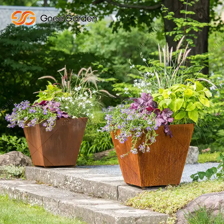GN-PR-1022 Corten Steel Trough Planters image 4