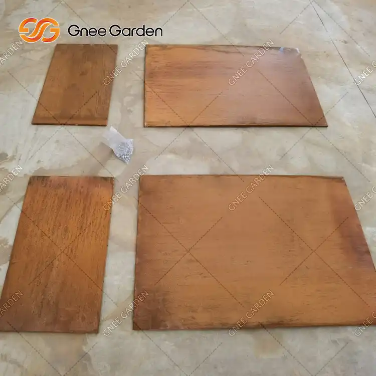 GN-PR-1033 Corten Steel Cubic Planters image 3