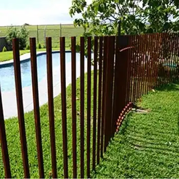 Corten Fence Posts GN-FC-001 Solid Steel Columns image