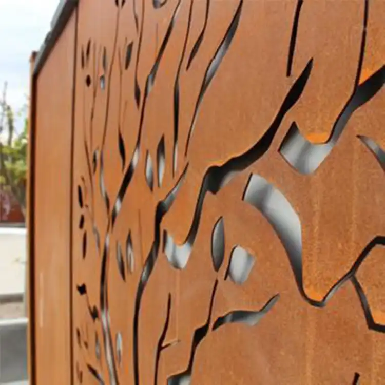 Custom Corten Steel Privacy Panels Decorative Screens for Outdoor Use image 5