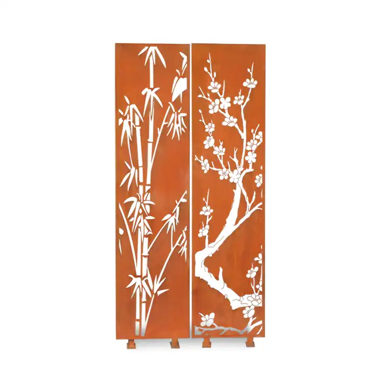 Corten Decorative Panels GN-SP-1369 Laser Cutting Screen image 4