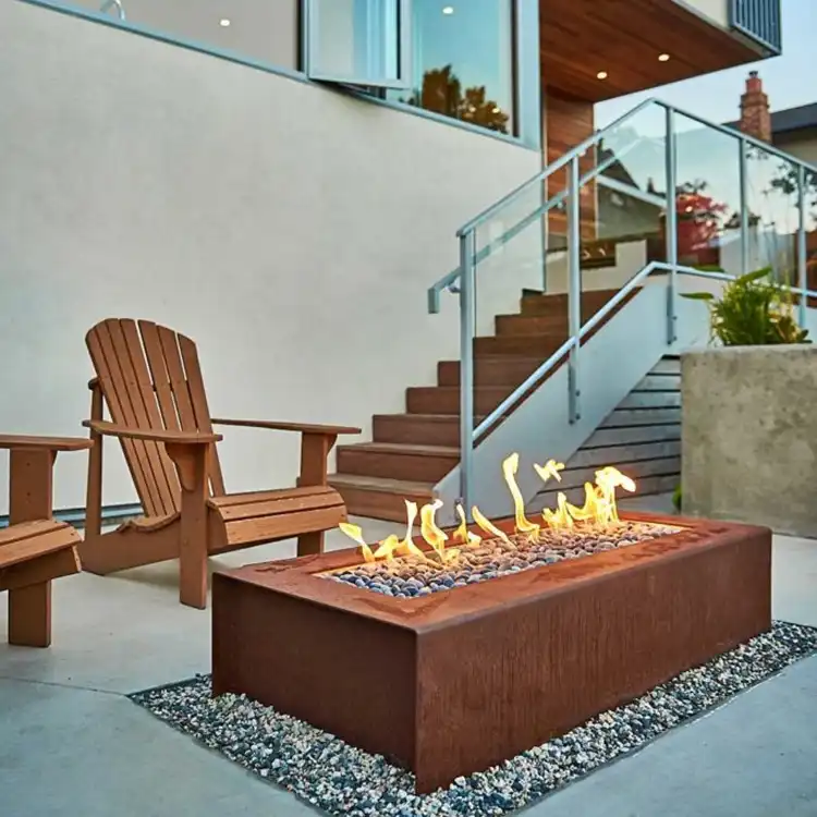 Outdoor Fireplaces for Backyard Paver Patios GN-FP-307 image 4