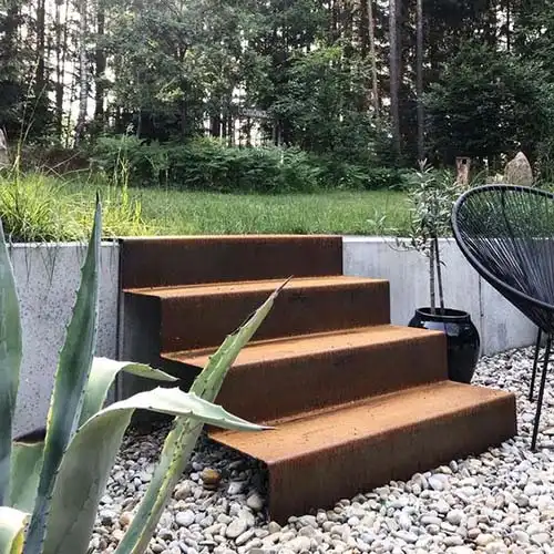 100cm Wide Corten Steel Stairs GN-GS-010 image 2