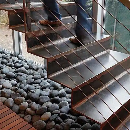 100cm Wide Corten Steel Stairs GN-GS-010 image 4