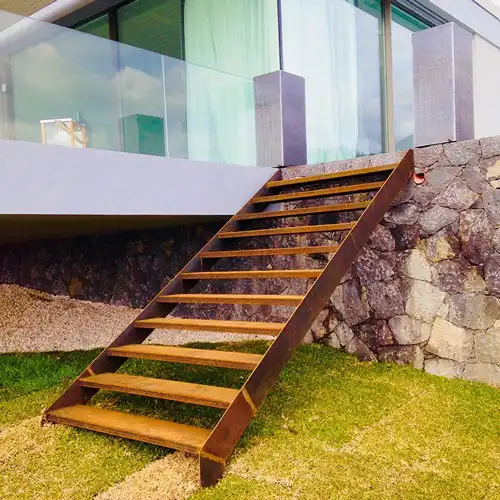 Corten Steps Garden Staircase image