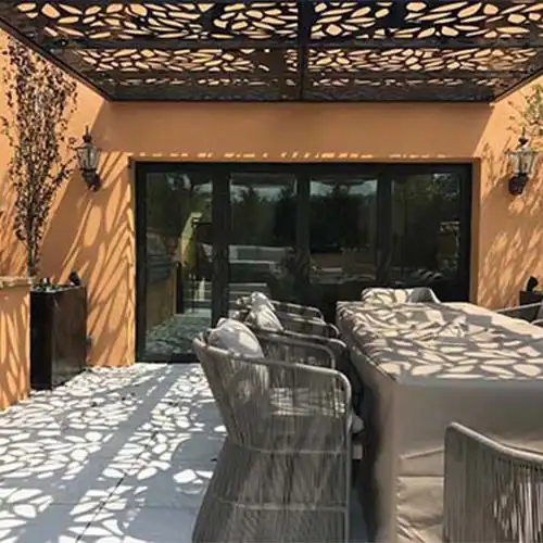 Custom Corten Pergola With Canopy GN-PG-111 image 2