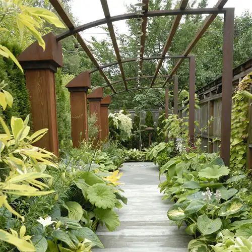 Corten Steel Pergola and Trellis System GN-PG-116 image