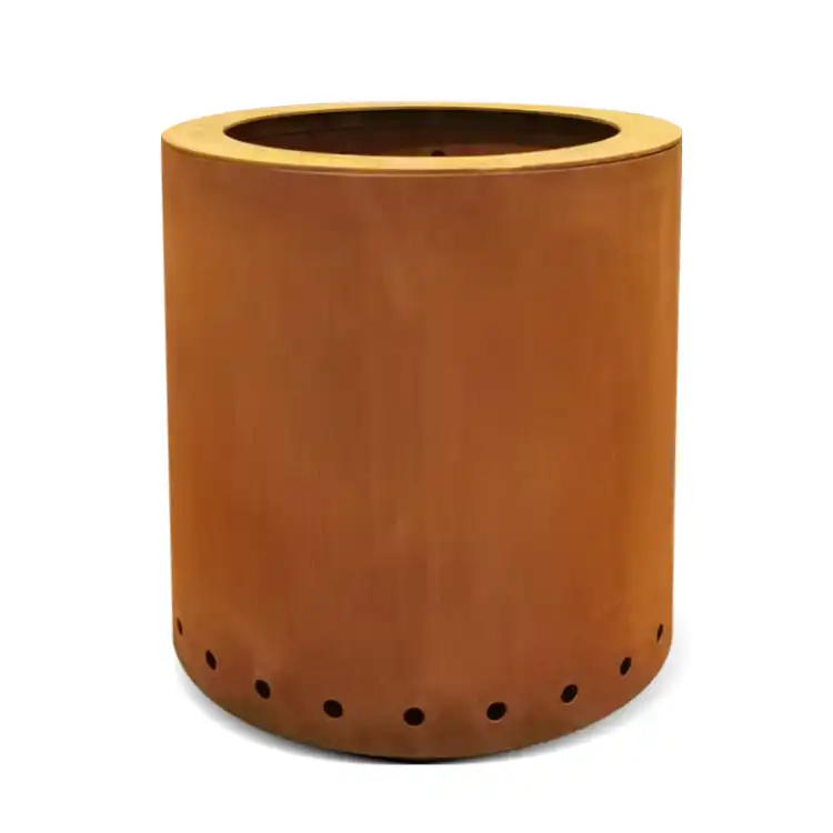 GN-FP-316 Round Corten Steel Wood-Burning Fire Pit image 2