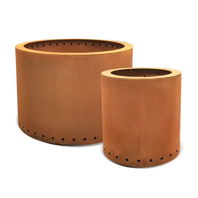 GN-FP-316 Round Corten Steel Wood-Burning Fire Pit image 4